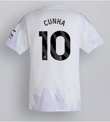 Manchester United Matheus Cunha #10 Udebanetrøje 2025-26 Kortærmet